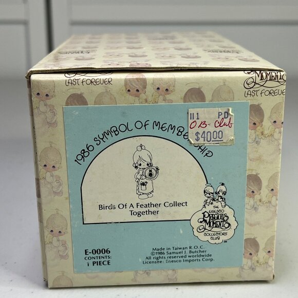 Birds Of A Feather Collect Together 1986 Precious Moments Figurine - Picture 4 of 11